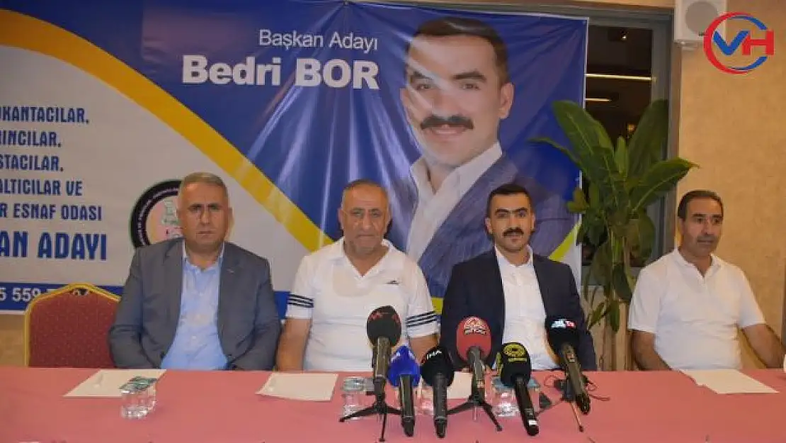 Esnaf Bedri Bor, oda başkanlığına aday olduğunu açıkladı