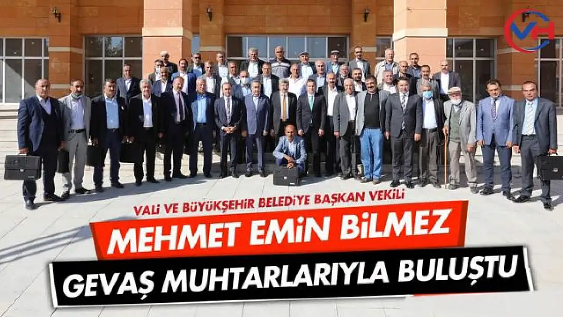 Vali Mehmet Emin Bilmez, Gevaş'ta muhtarlarla Buluştu