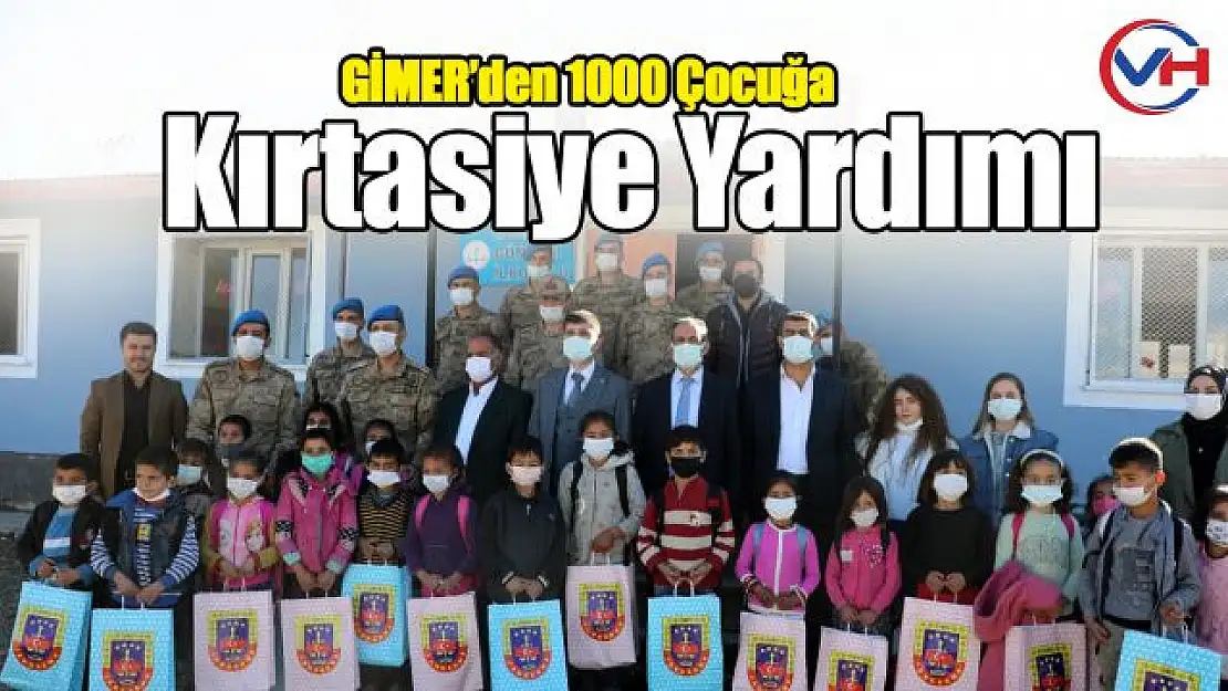 GİMER'den 1000 Çocuğa Kırtasiye Yardımı