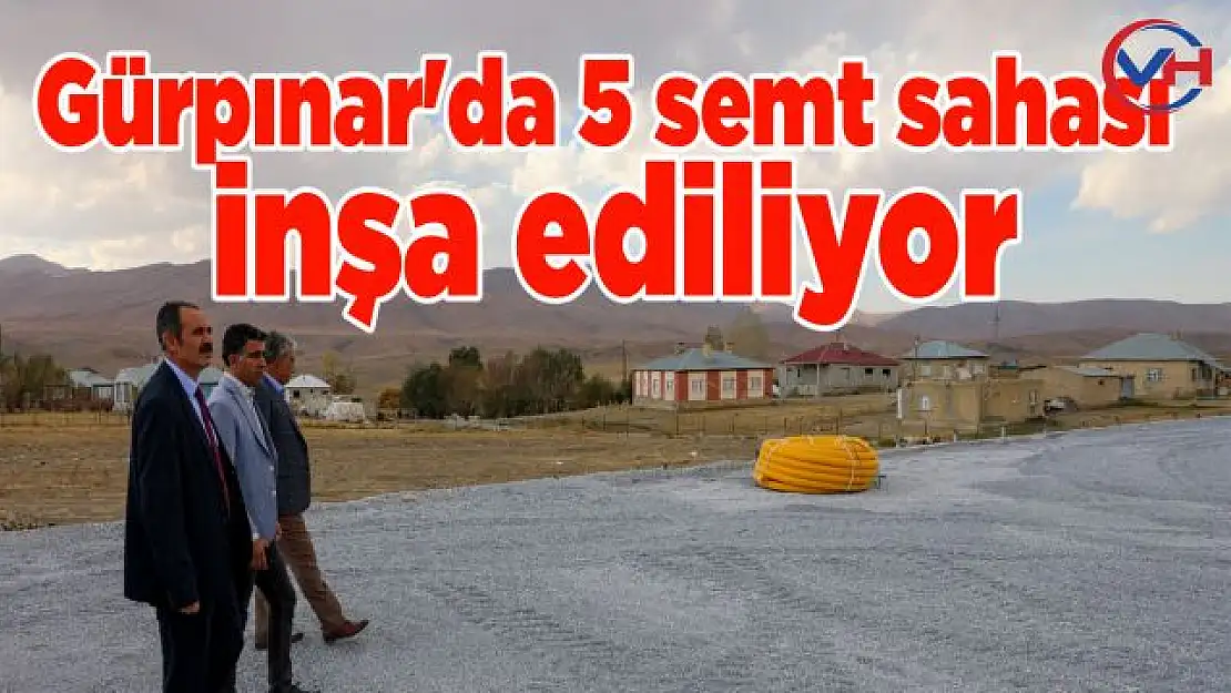 Gürpınar'da 5 semt sahası inşa ediliyor