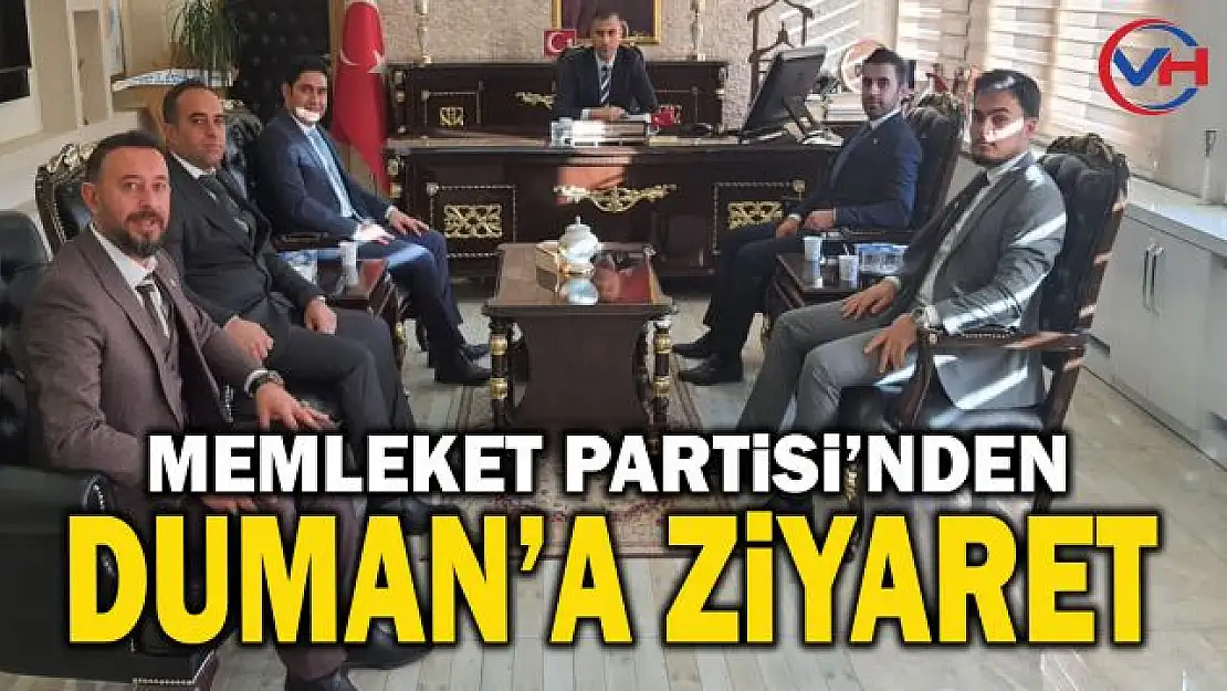 Memleket Partisi'nden Kaymakam Duman'a ziyaret