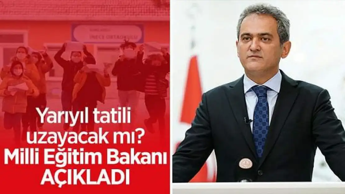 Bakan Özer: 7 Şubat'tan itibaren yüz yüze eğitime devam edeceğiz