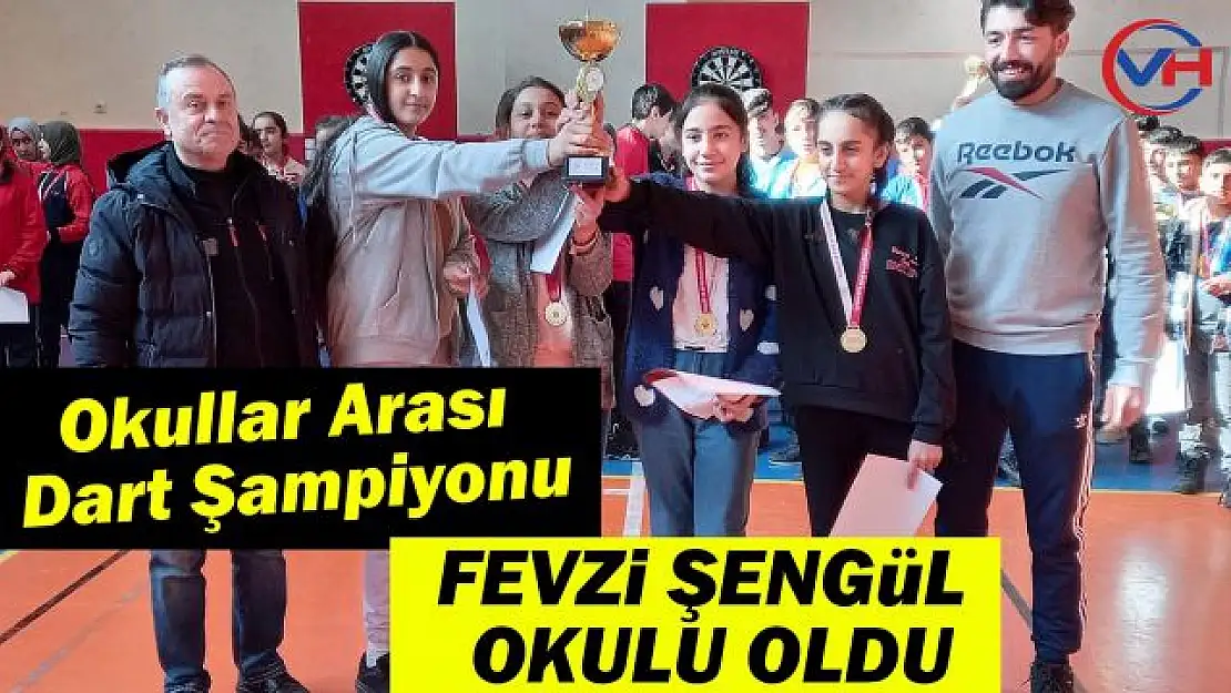 Fevzi Şengül Ortaokulu Dart İl Birincisi oldu 