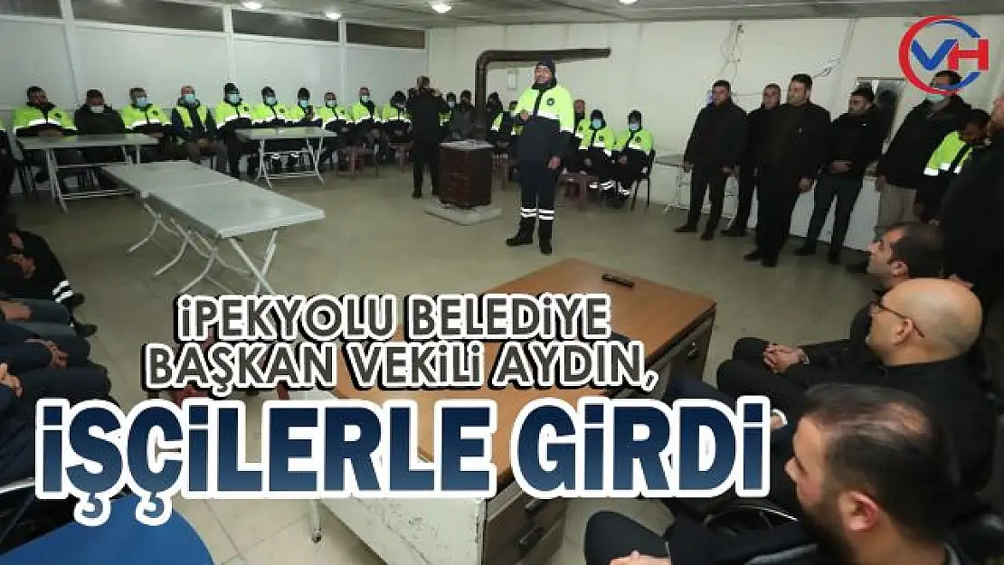 İpekyolu Belediye Başkan Vekili Aydın, 2022 yılını işçilerle karşıladı