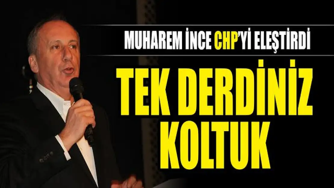 Muharrem İnce'den 'Hazine yardımını öğrencilere verelim' çıkışı