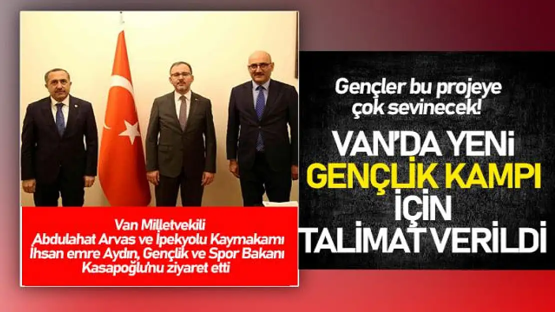 Milletvekilli Arvas'tan 'Gençlik Kampı' müjdesi