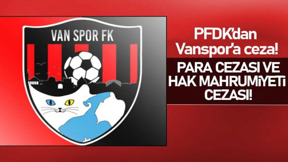 TFF'den Vanspor'a şok ceza!