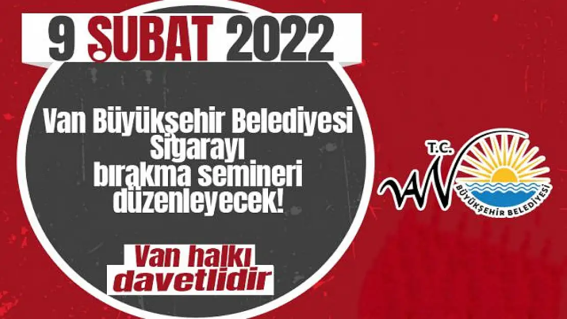 Van'da '9 Şubat Dünya Sigara Bırakma Günü' semineri