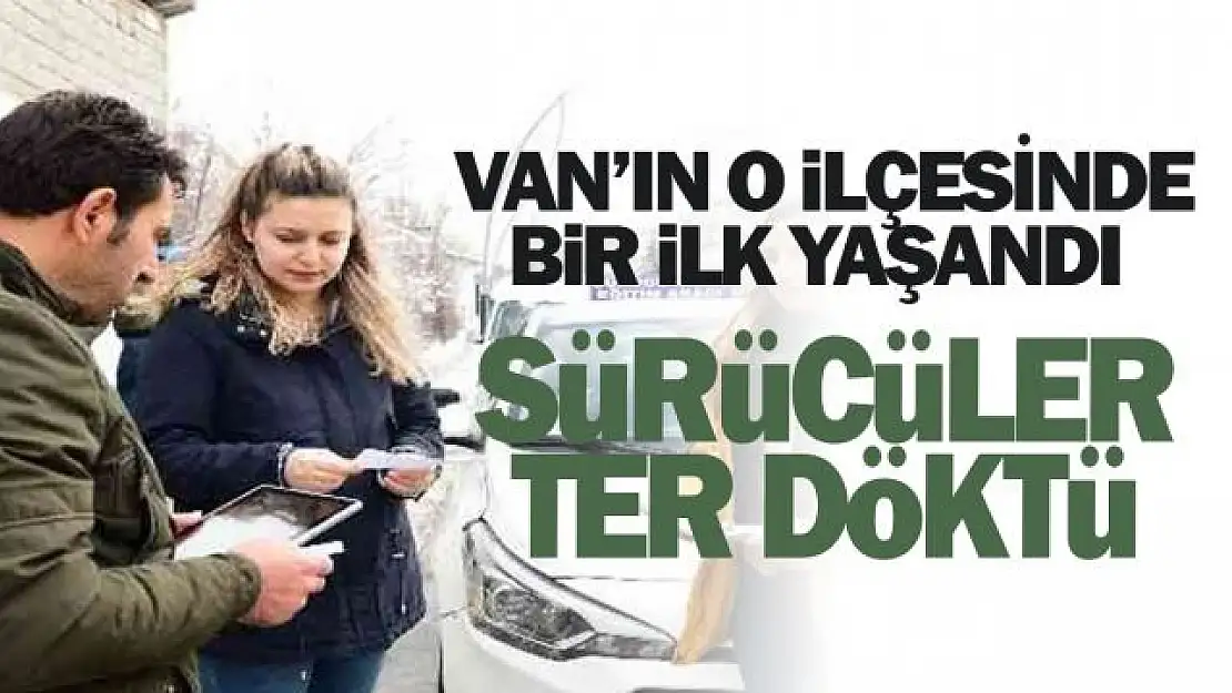 Bu ilçede ilk kez direksiyon sınavı yapıldı