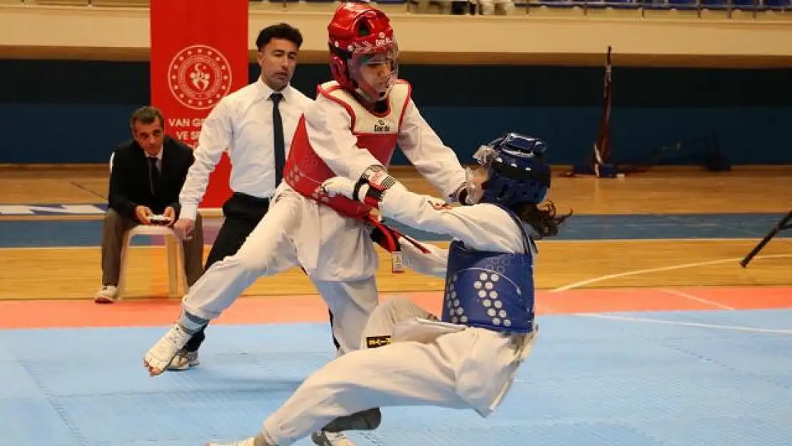 Van'da düzenlenen Taekwondo grup müsabakaları sona erdi