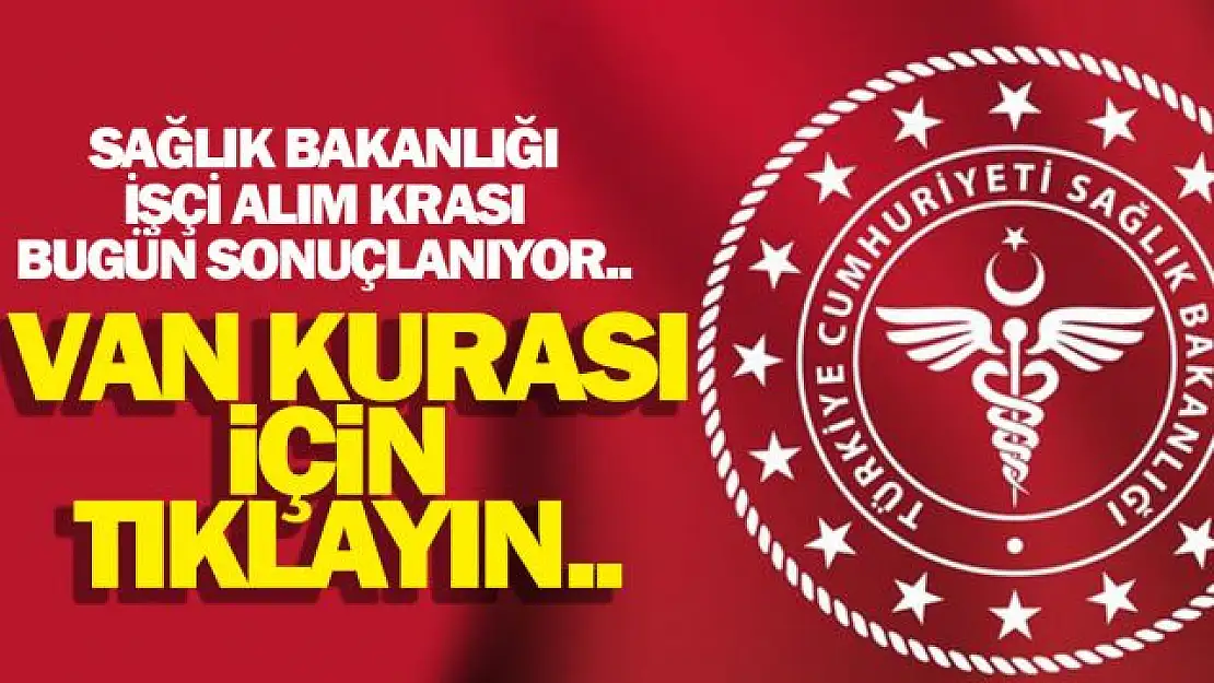 Sağlık Bakanlığı personel alımı kura sonuçları 7 Nisan CANLI İZLE