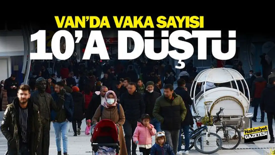 Van'da günlük koronavirüs vaka sayısı 10'a düştü!