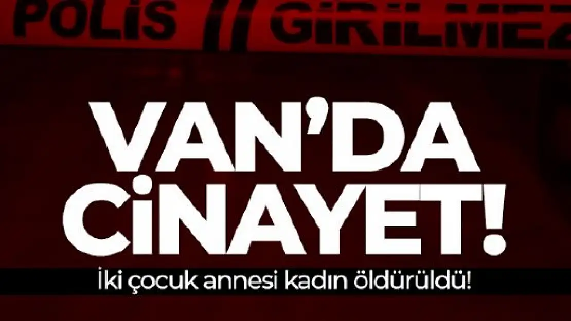 Van'da iki çocuk annesi kadın öldürüldü!