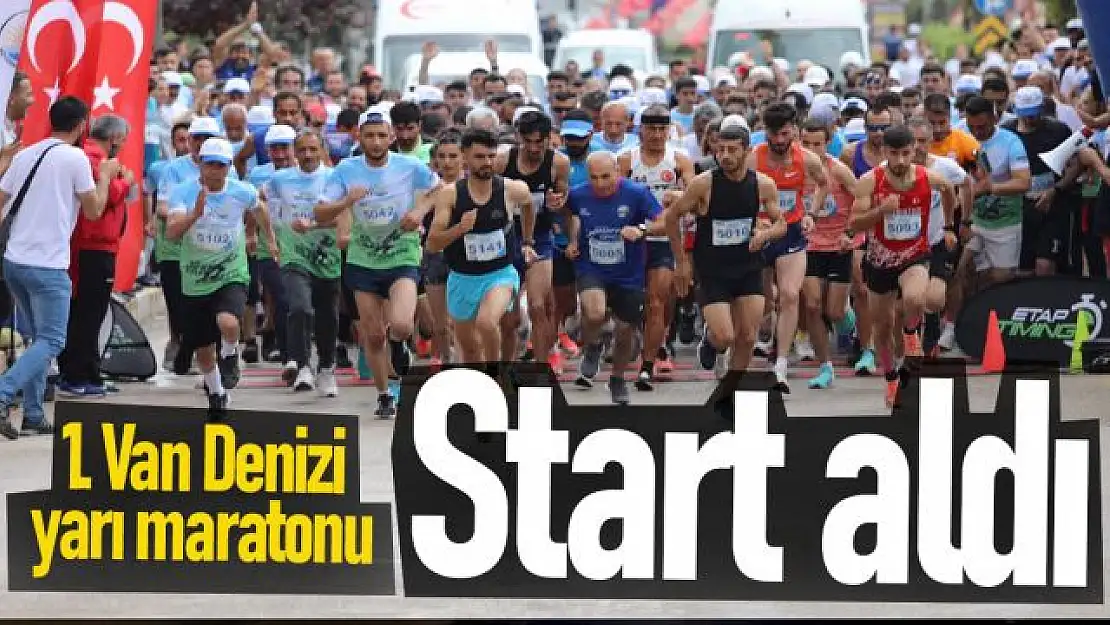 1. Van Denizi Yarı Maratonu Start Aldı