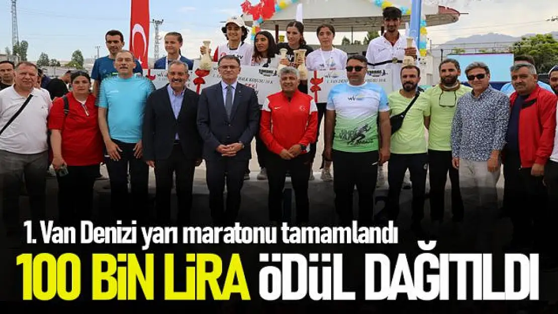 1. Van Denizi Yarı Maratonu tamamlandı