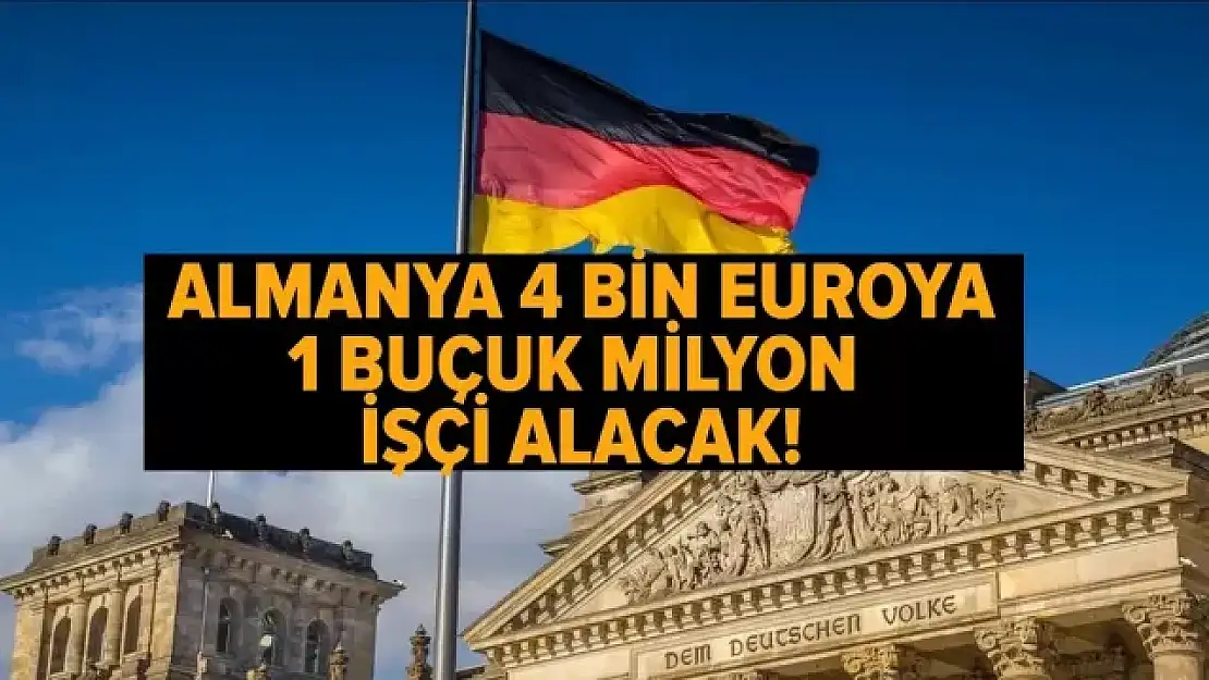 Almanya 4 Bin Euro İle Çalışacak 1,5 Milyon İşçi Alacak! İşte Aranan Meslekler...