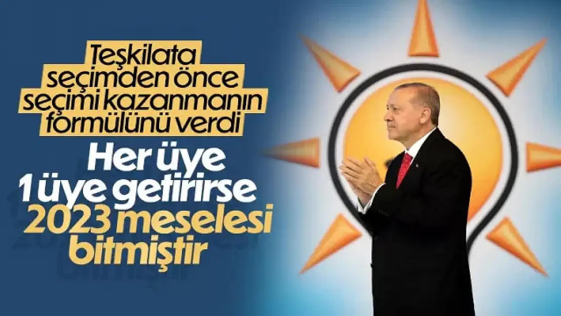 Cumhurbaşkanı Erdoğan'dan seçimden önce seçimi kazanma hedefi