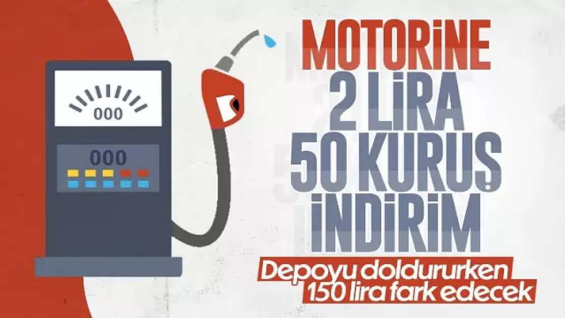 Motorin litre fiyatına indirim!