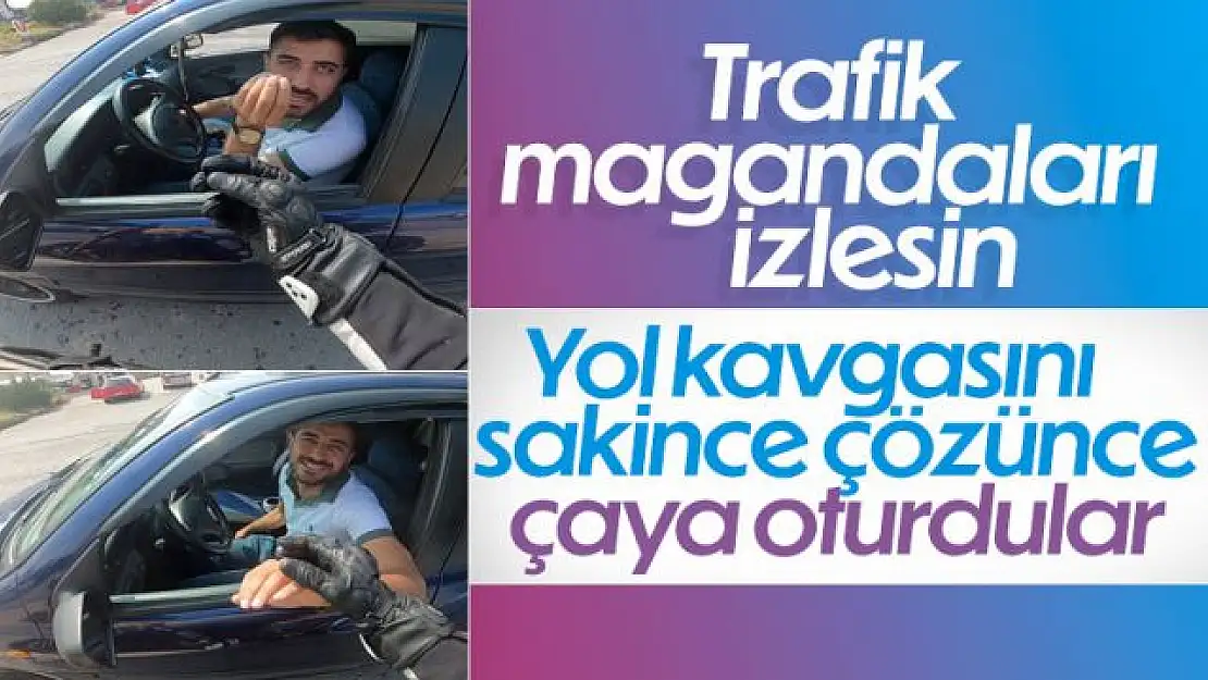 Trafik tartışması, dostluğa dönüştü