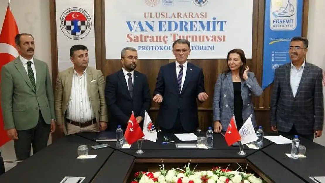 Uluslararası Van Edremit Satranç Turnuvası için protokol imzalandı