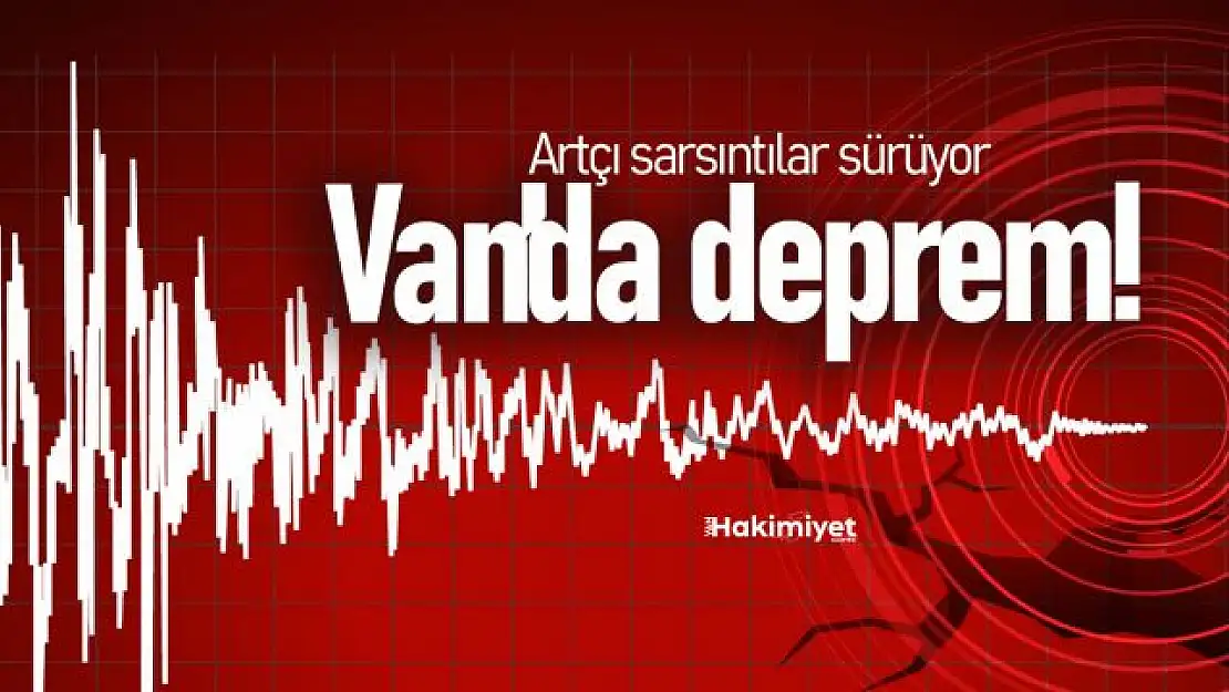 Van'da 3.5 büyüklüğünde deprem oldu!