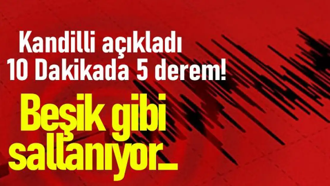 Van'da beşik gibi sallanıyor! 10 dakikada 5 deprem meydana geldi