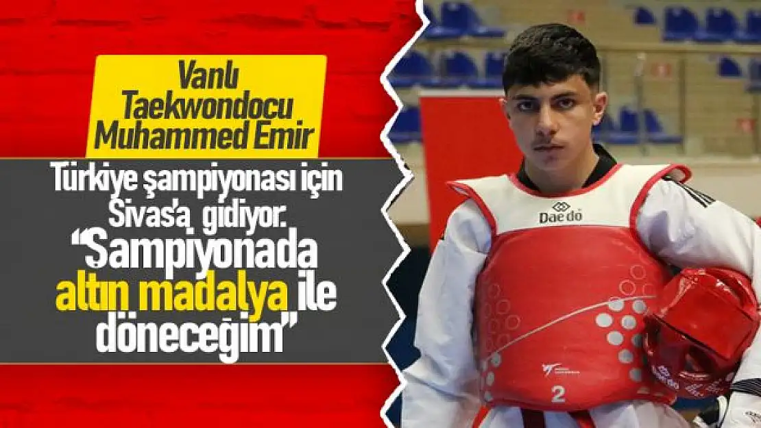 Vanlı sporcu Muhammed Emir Türkiye şampiyonasına gidiyor