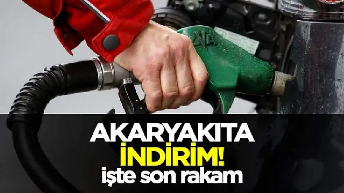 Akaryakıta indirim geliyor!