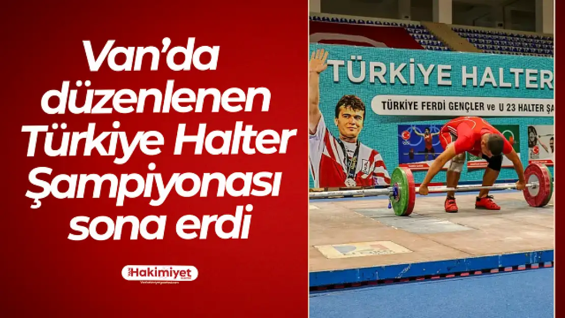 Türkiye Gençler Halter Şampiyonası sona erdi