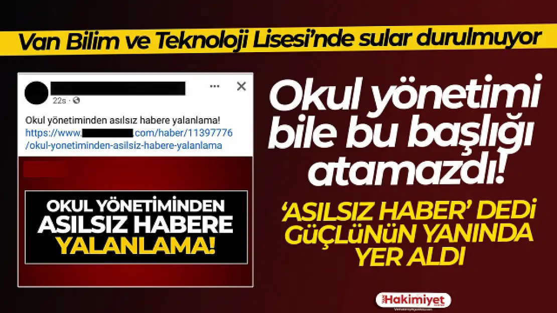 Van Özel Bilim ve Teknoloji Lisesi'nde neler oluyor?