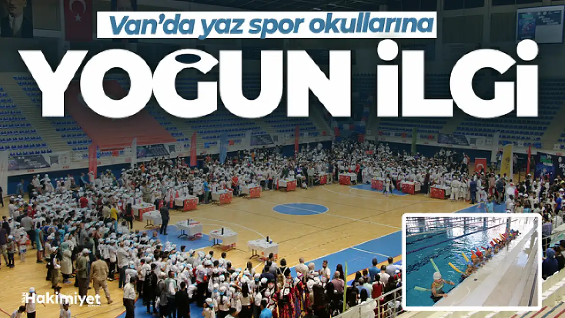 Van'da yaz spor okullarına yoğun ilgi