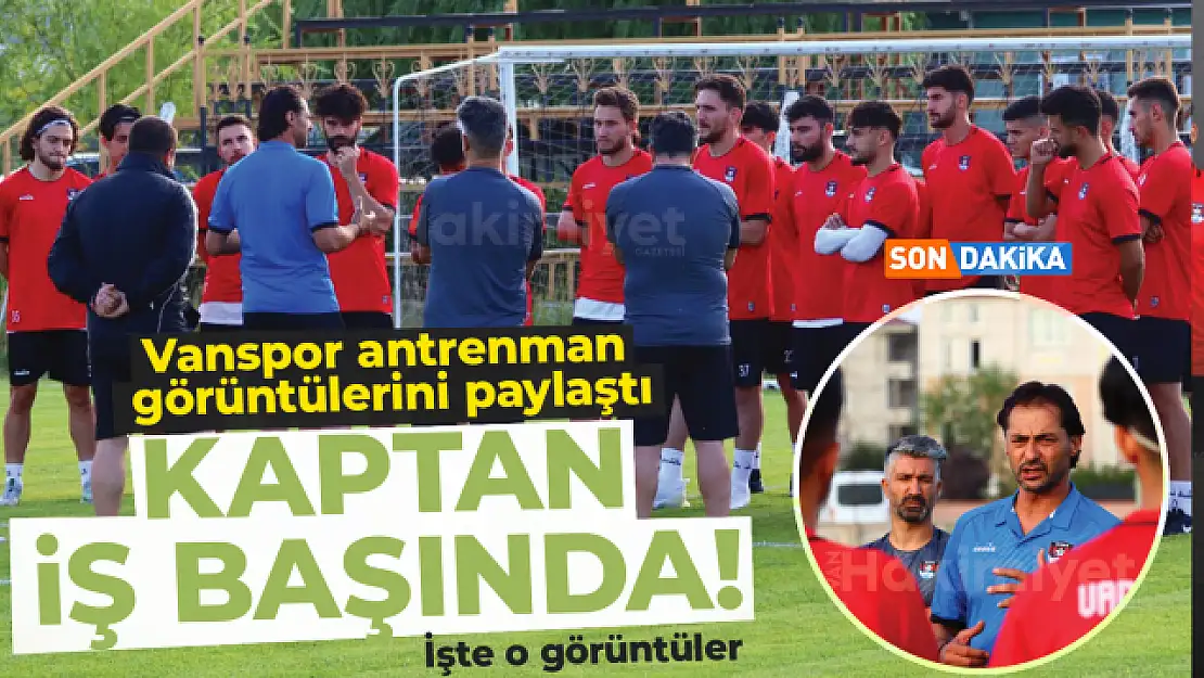 Vanspor FK, antrenman görüntülerini paylaştı!