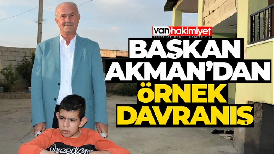 Başkan Akman'dan Örnek Davranış