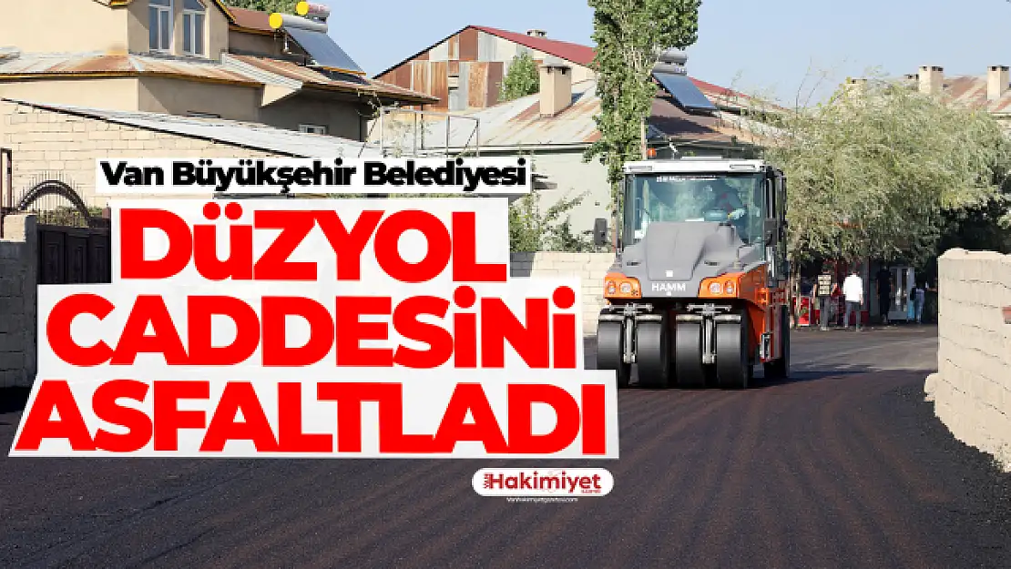 BÜYÜKŞEHİR DÜZYOL CADDESİNİ ASFALTLADI