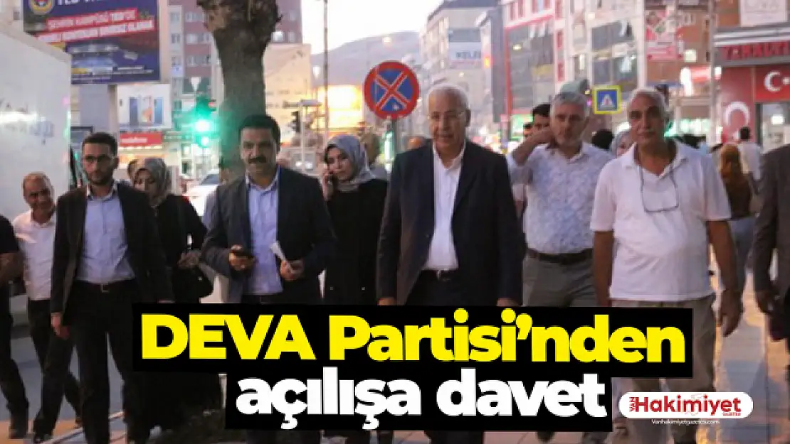 DEVA Partisi'nden açılışa davet