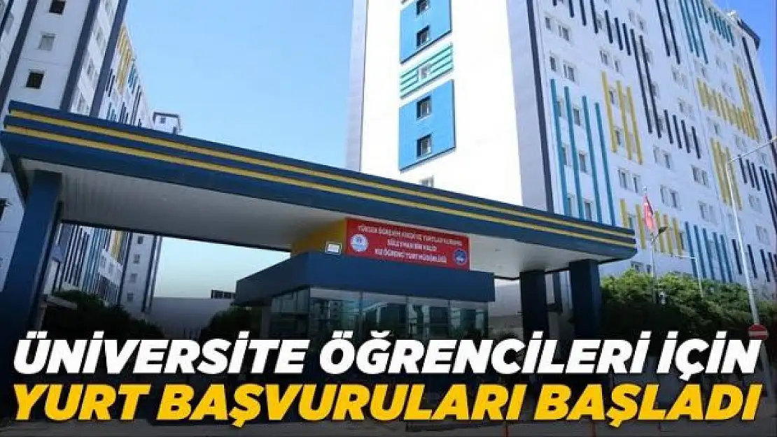 KYK yurt başvuruları başladı (2022 KYK yurt başvuru ekranı)