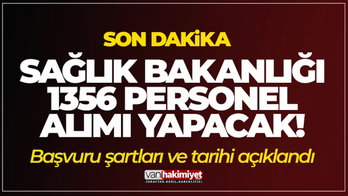 Sağlık Bakanlığı 1356 personel alımı yapacak! 1356 işçi alımı şartları nelerdir, başvuru nasıl yapılacak, ne zaman?