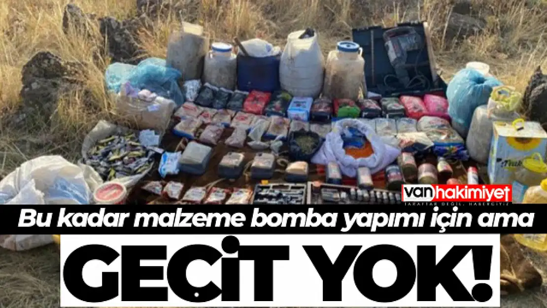 Van'da bomba yapımında kullanılan malzeme ele geçirildi