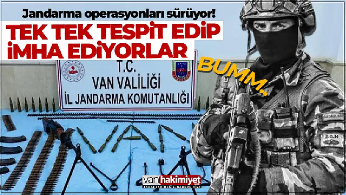 Van'da sığınak ve mağaralar imha ediliyor