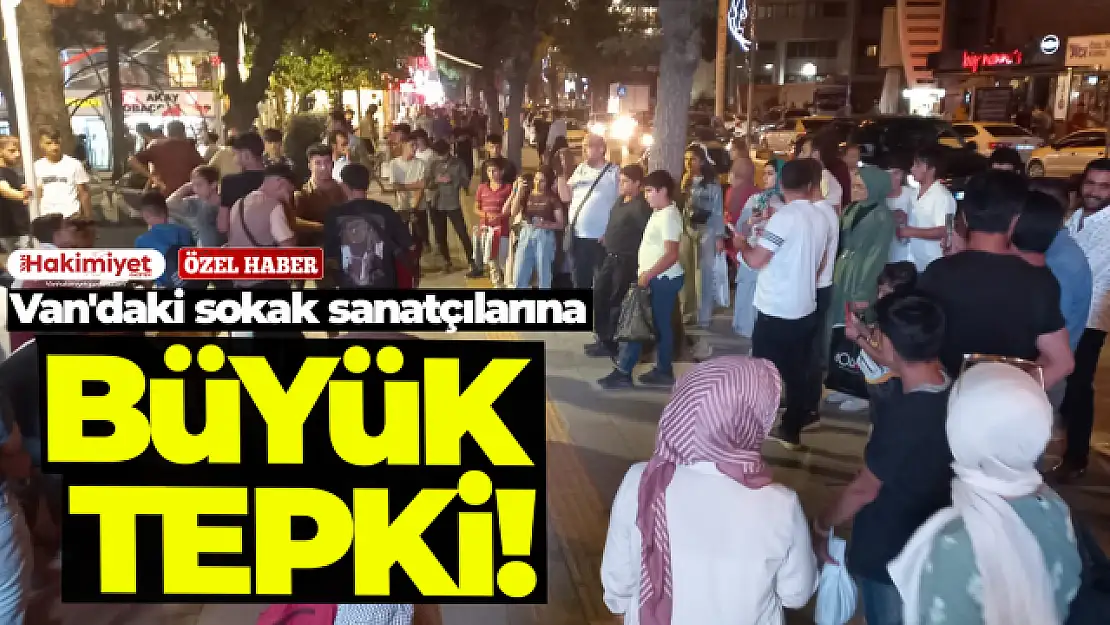 Van'daki sokak sanatçılarına büyük tepki!