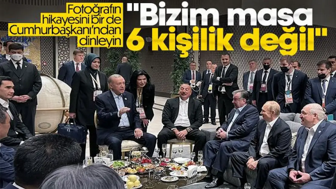 Cumhurbaşkanı Erdoğan, zirveye damga vuran fotoğrafı yorumladı