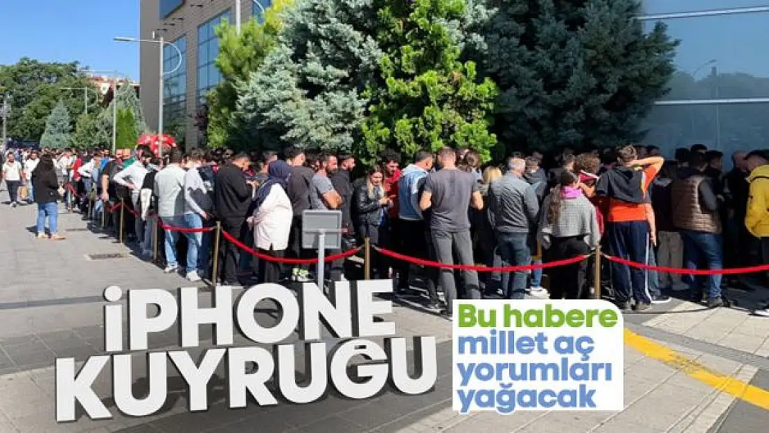 Eskişehir'de indirimli iPhone için geceden sıraya girdiler