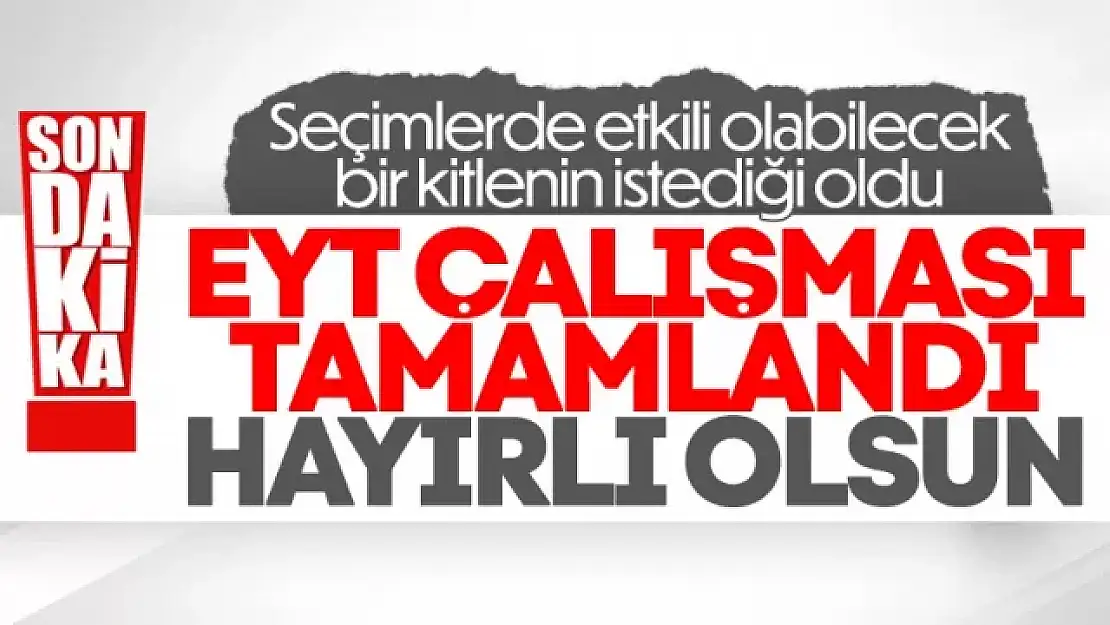 EYT Aralık ayında kamuoyuyla paylaşılacak