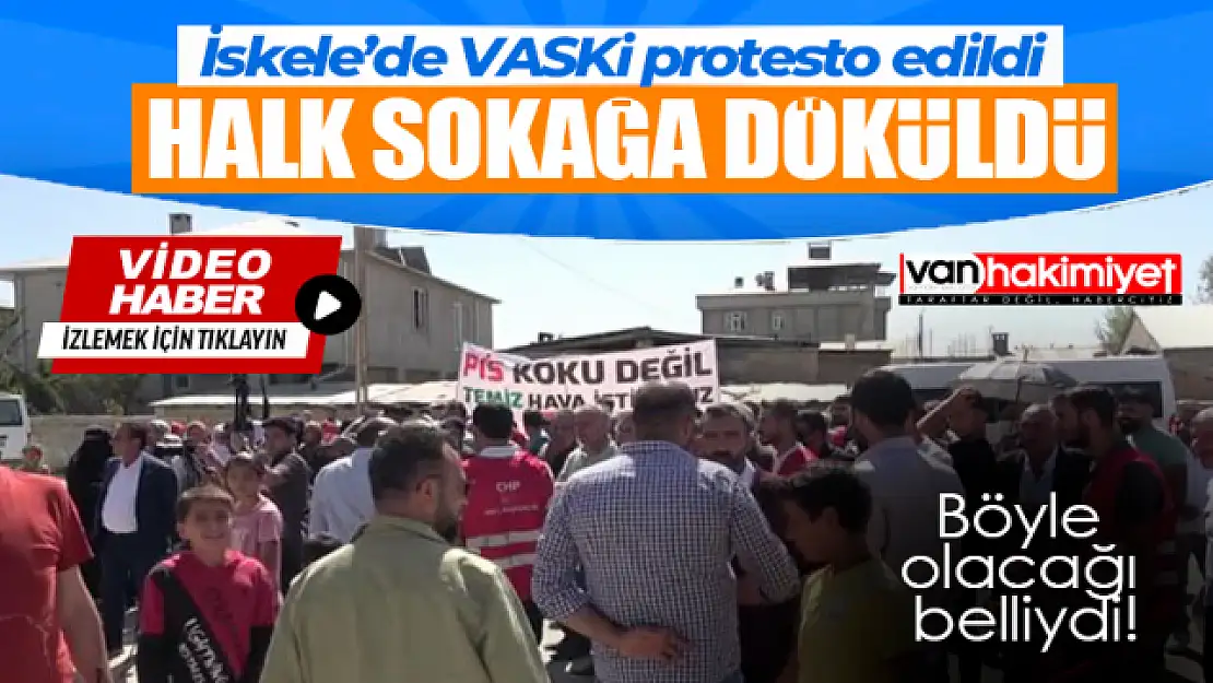 İskele'de kötü koku nedeniyle vatandaşlar VASKİ'yi protesto etti