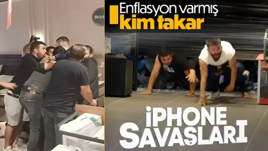 Ordu'da, mağazada indirimli telefon izdihamı