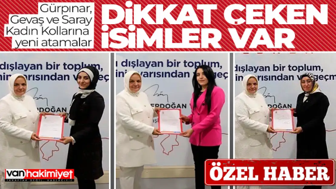 Van AK Parti Kadın Kolları Başkanlığında yeni atamalar