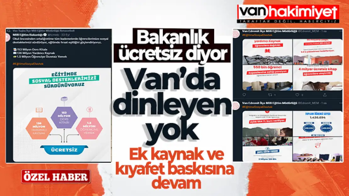 Van'da okul yöneticileri bakanlığı dinlemiyor!