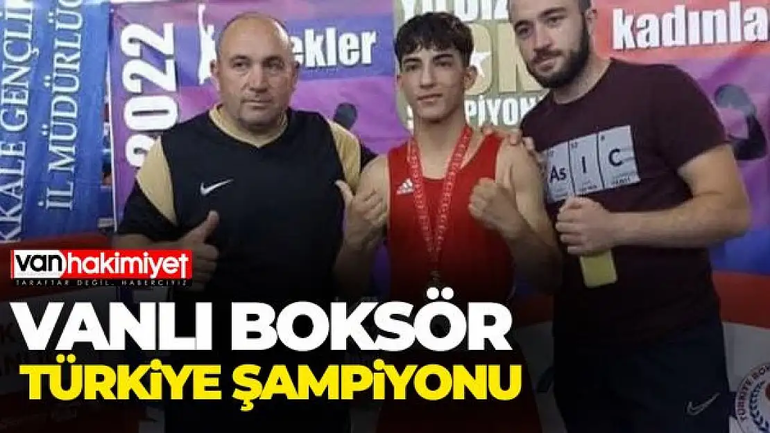 Vanlı boksörden Türkiye şampiyonluğu başarısı