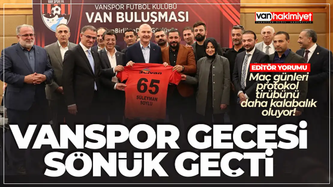 Vanspor destek gecesi sönük geçti!