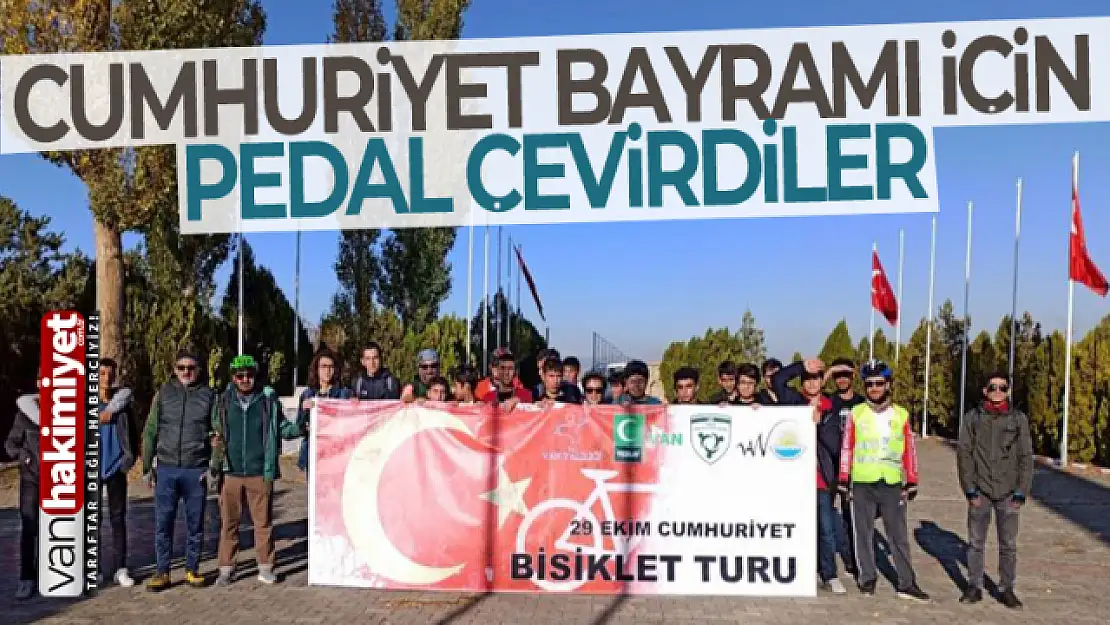 29 Ekim Cumhuriyet Bayramı için pedal çevirdiler